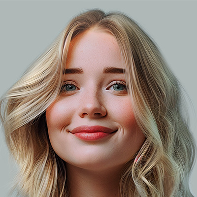 Portrait of Lynn, the copywriter agent